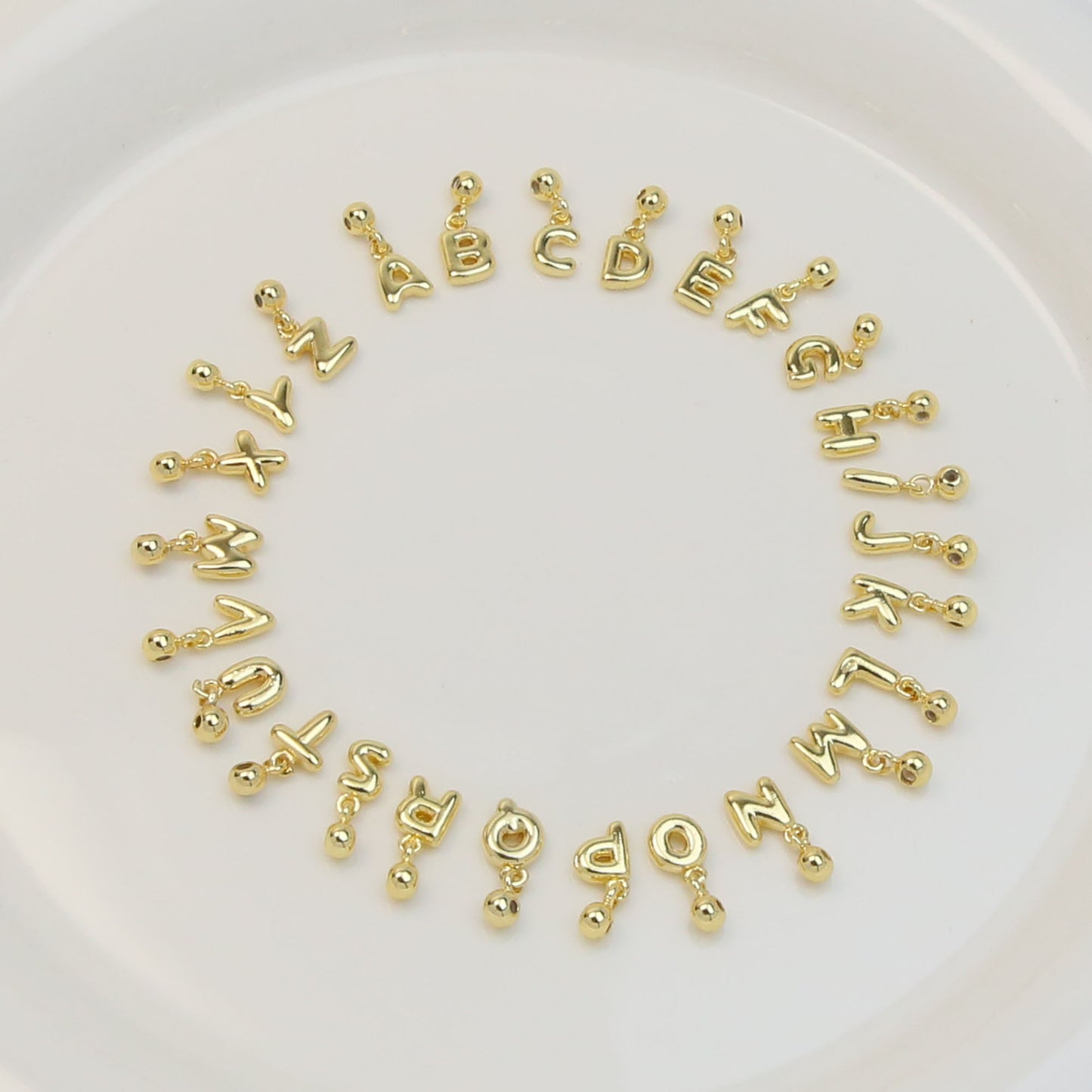 Cute Bubble Balloon Letter English Small Pendants