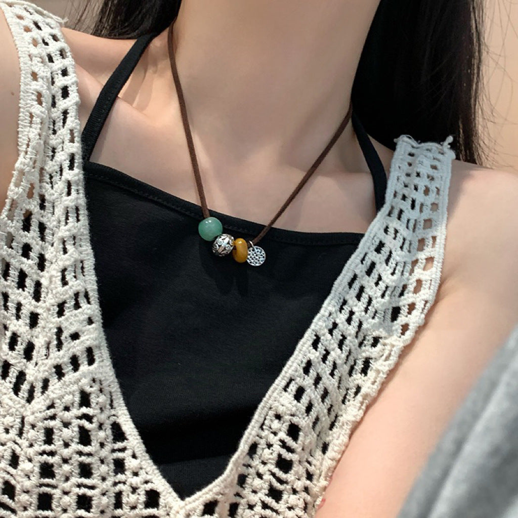 Women's Beaded For Design High-grade Butterfly Clavicle Necklaces