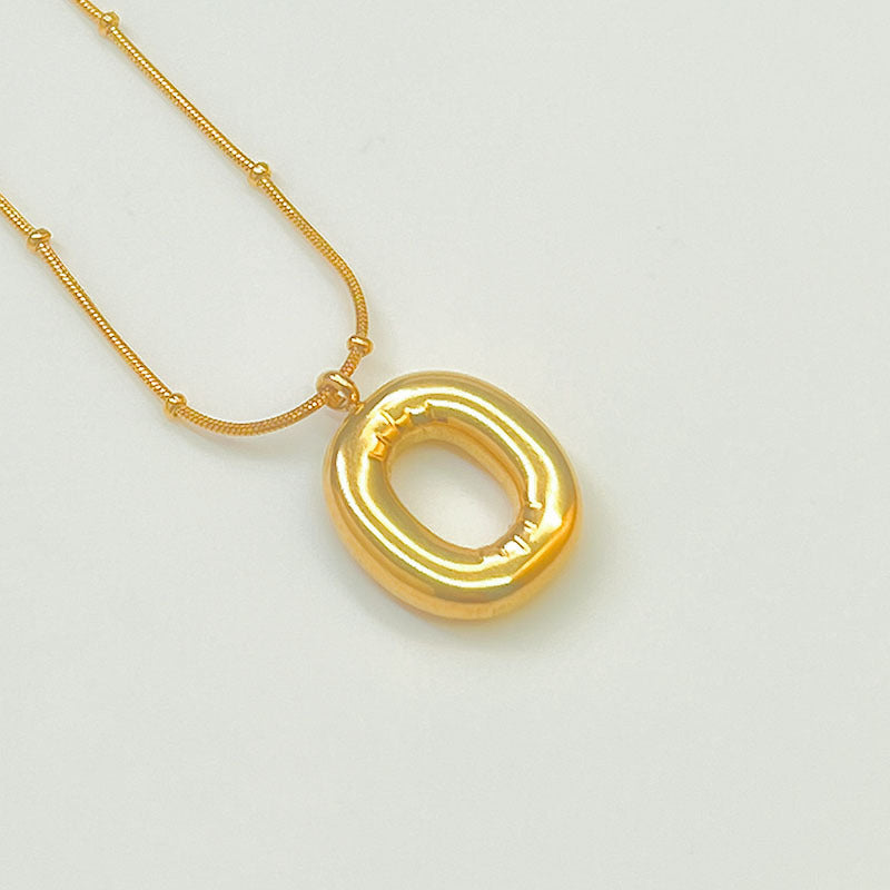 Female Summer Clavicle Chain Stainless Gold-plated Letters High-grade Necklaces