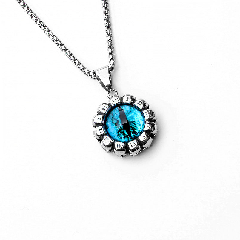 Men's Sword Darkness Dragon Fighter Titanium Steel Necklaces