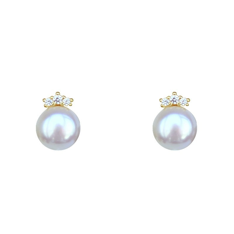 Lobe Exquisite Fresh Water Real Pearl Clip Earrings