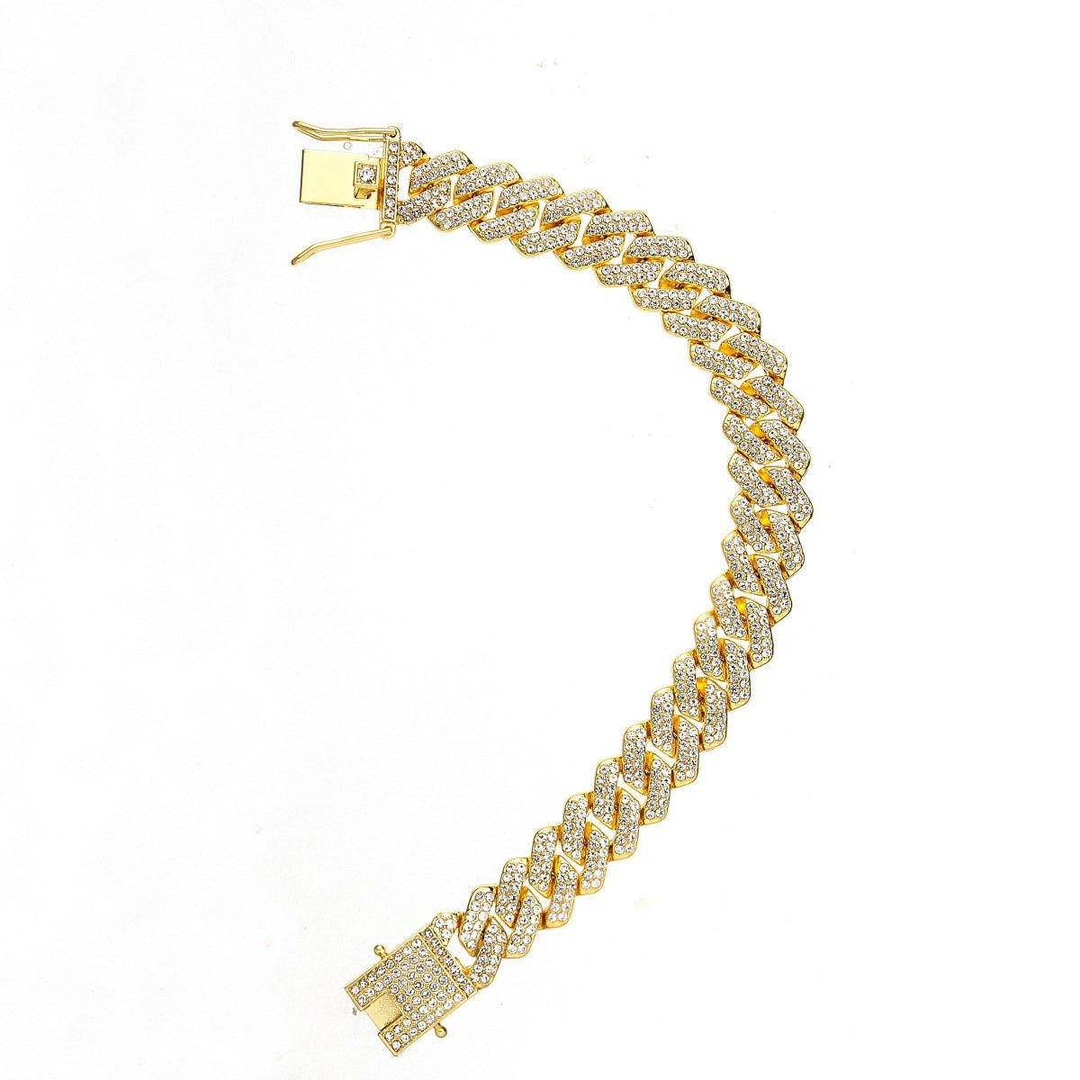 Women's & Men's Alloy Cuban Link Chain Diamond-shaped Hip Necklaces