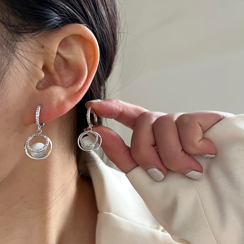 Circle Niche Design High-grade Cold Style Earrings