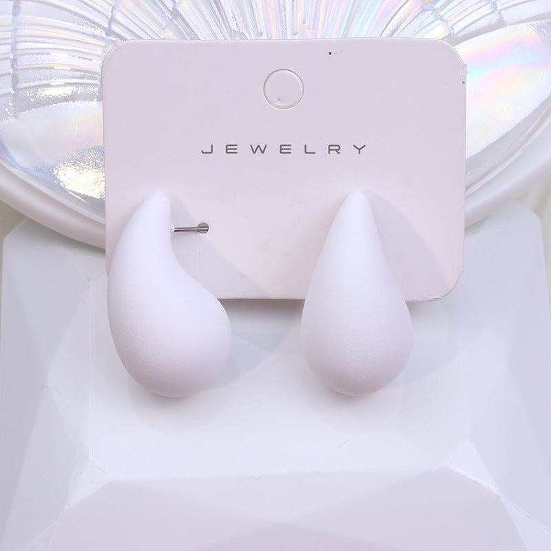 Women's Design Chubby Water Drop Ear Simple Earrings