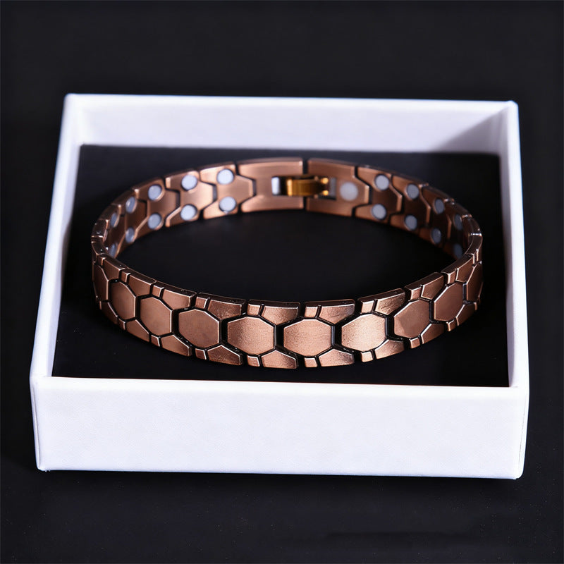 Red Copper Couple Magnet Detachable Magnetic Therapy Fashion High Bracelets
