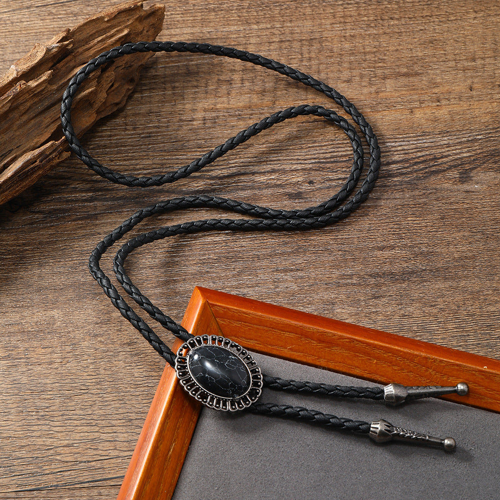 Men's Turquoise Trendy Sweater Chain Western Denim Necklaces