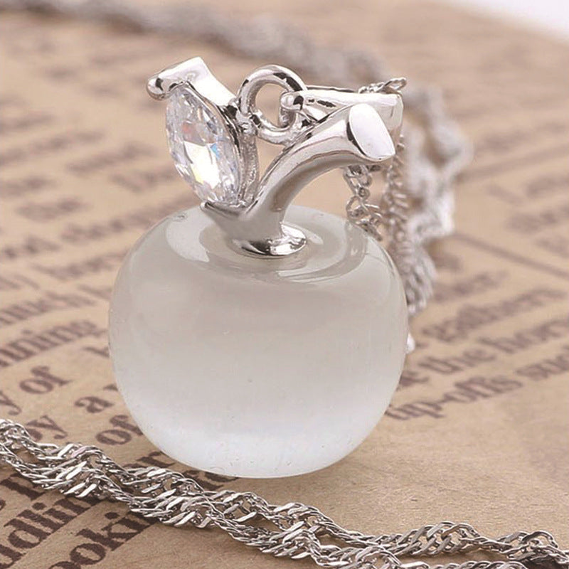 Apple Opal Popular Ornament Pink Crystal Pendants