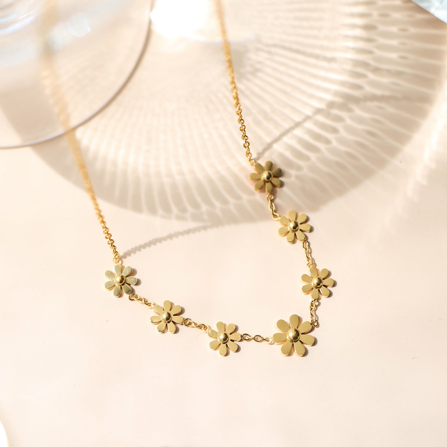 Sunflower Little Daisy Gold Female Summer Necklaces