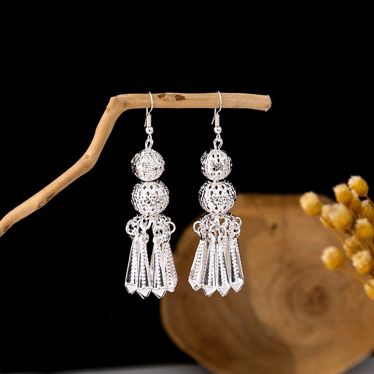 Miao Sier Ethnic Totem Phoenix Bell Rings