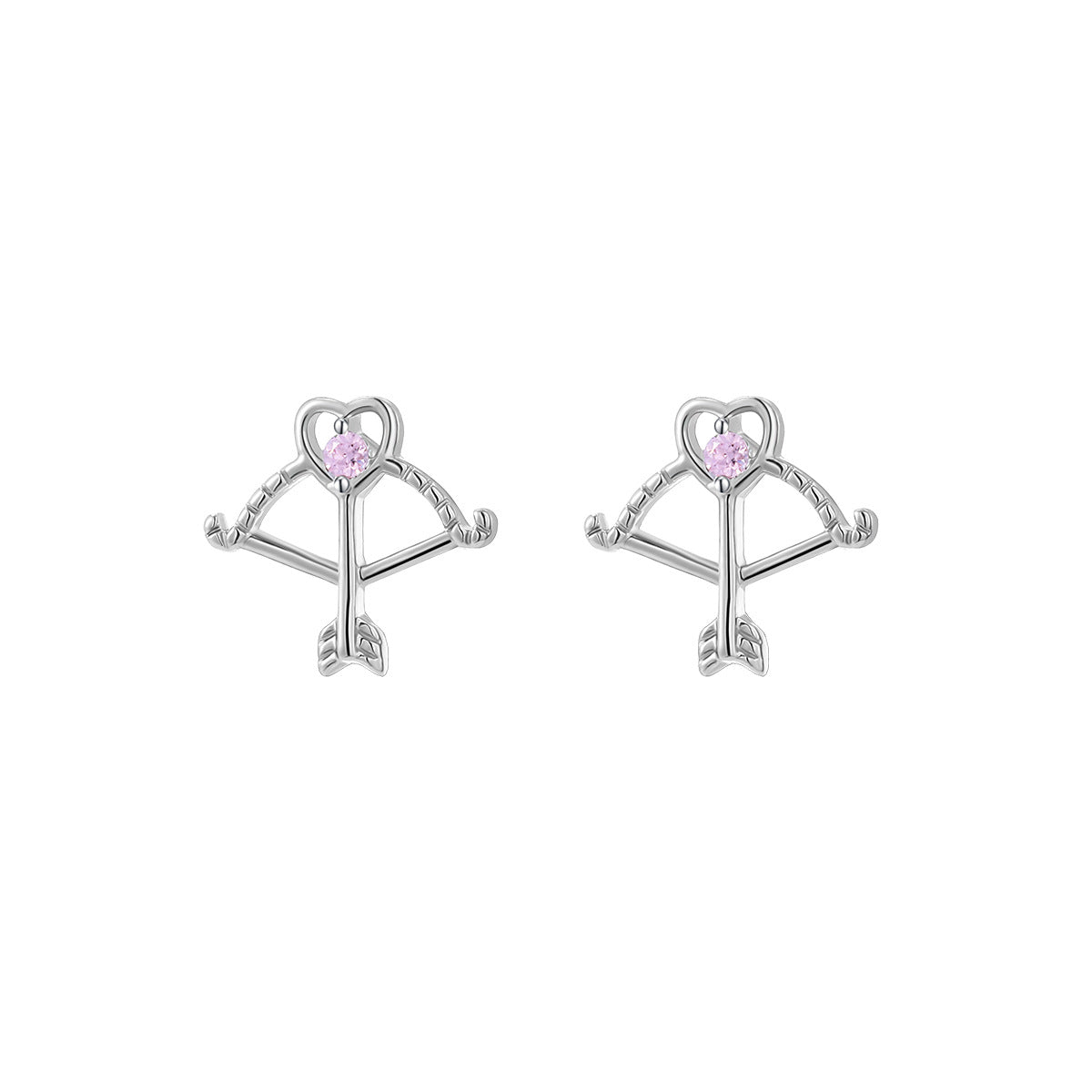 Gold Ear Bone Pair Cat Love Earrings