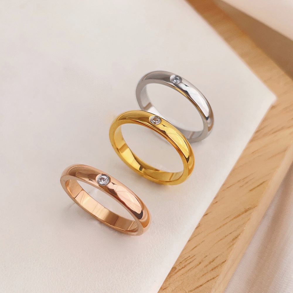 Women's & Men's Rhinestone Simple Stacked Index Finger Joint Rings