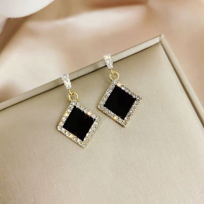 Women's Sier Needle Korean Style French Temperamental Pearl Earrings
