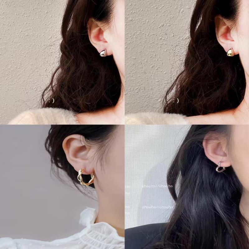 Women's Simple Ear Clip Sterling Sier High-grade Quality Earrings