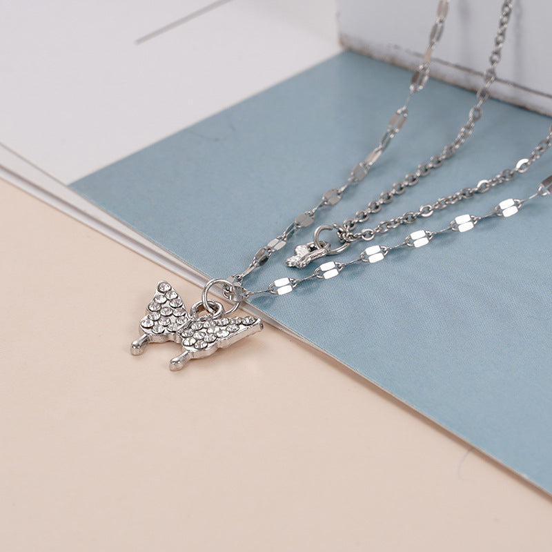 Cartoon Characters Titanium Steel No Fading Couple Necklaces