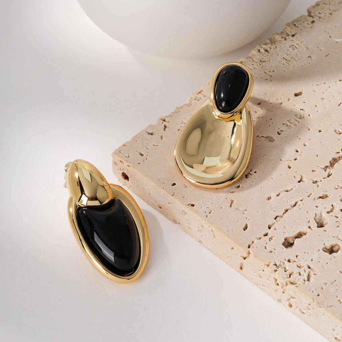 Stitching Black Onyx Design High-grade Adjustable Necklaces