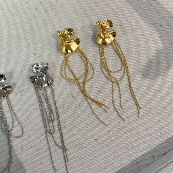 Flower Beads Long Fringe Fashionable Glossy Rings