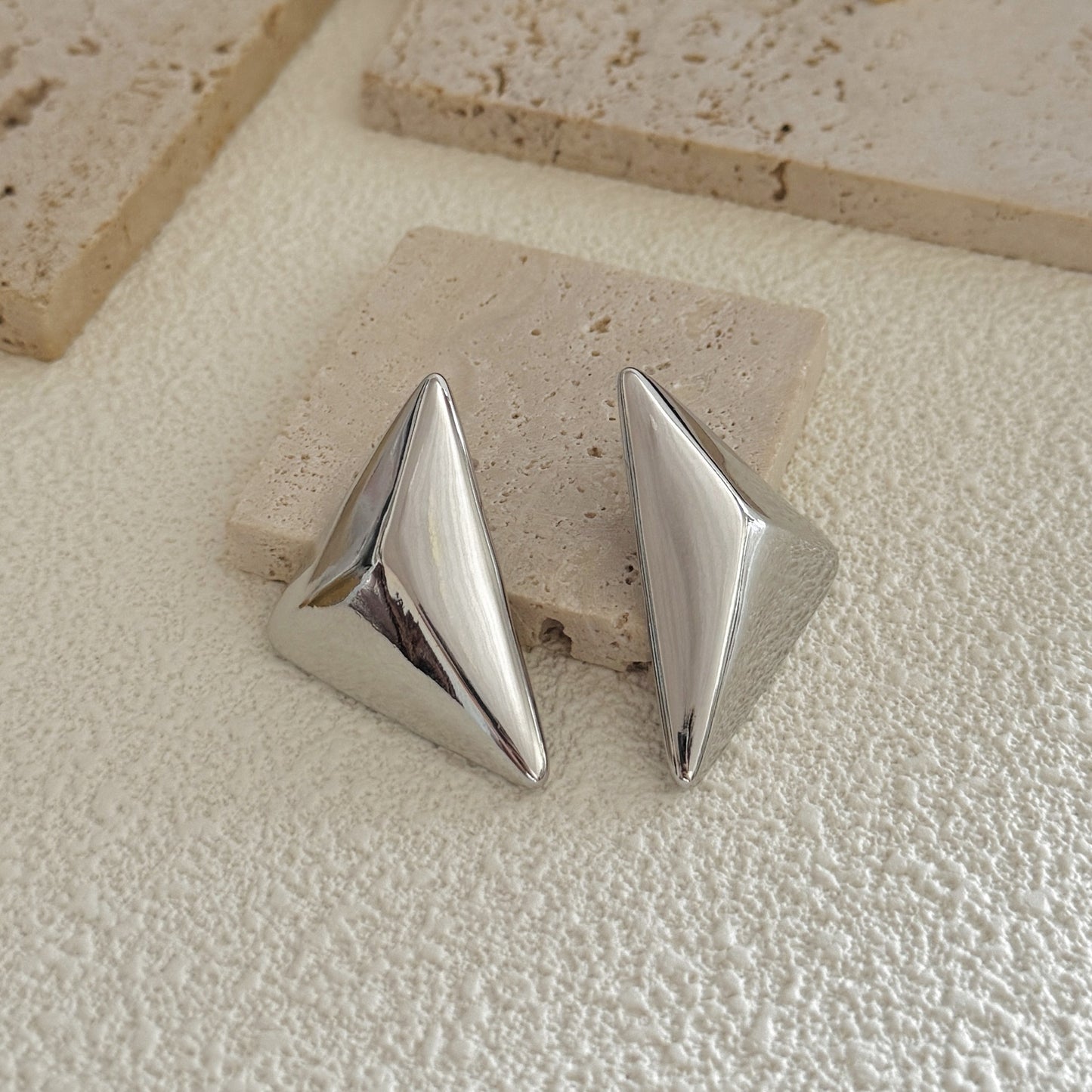Fashion Personality Metal Cold Exaggerated Geometry Earrings