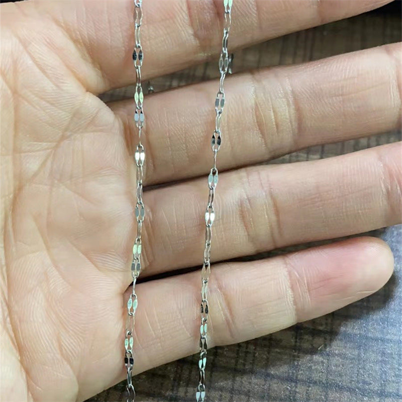 Women's Steel Female Accessories Single Lip Chain Necklaces