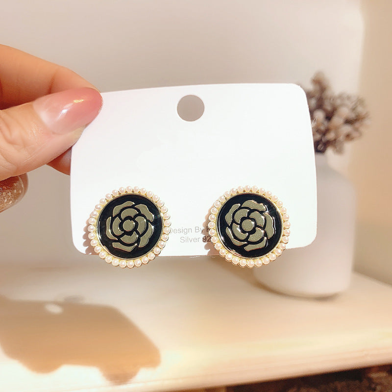 Women's Sier Pin Korean Style High Sense Special Earrings