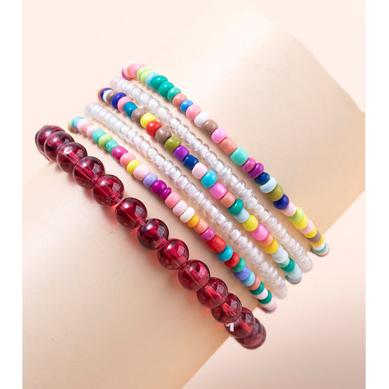 Women's Vacation Style Twin Design Bohemian Contrast Color Bracelets