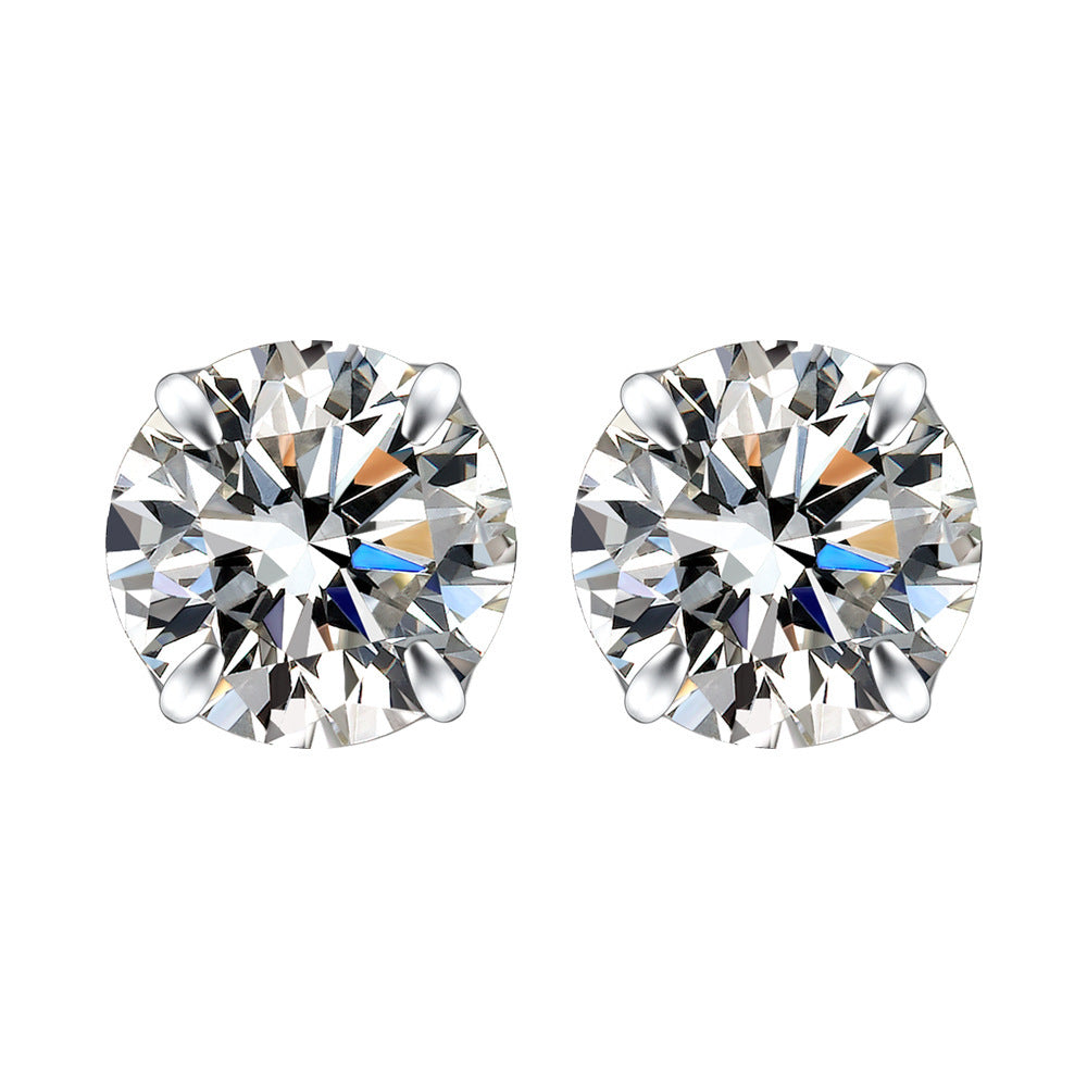 Women's & Men's Diamond Korean Style Simple Fashionable Temperament Earrings