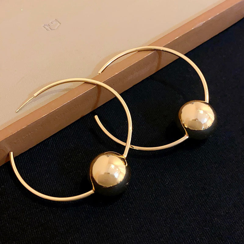 Women's Wind Irregular Twisted Ear Unique High Sense Earrings