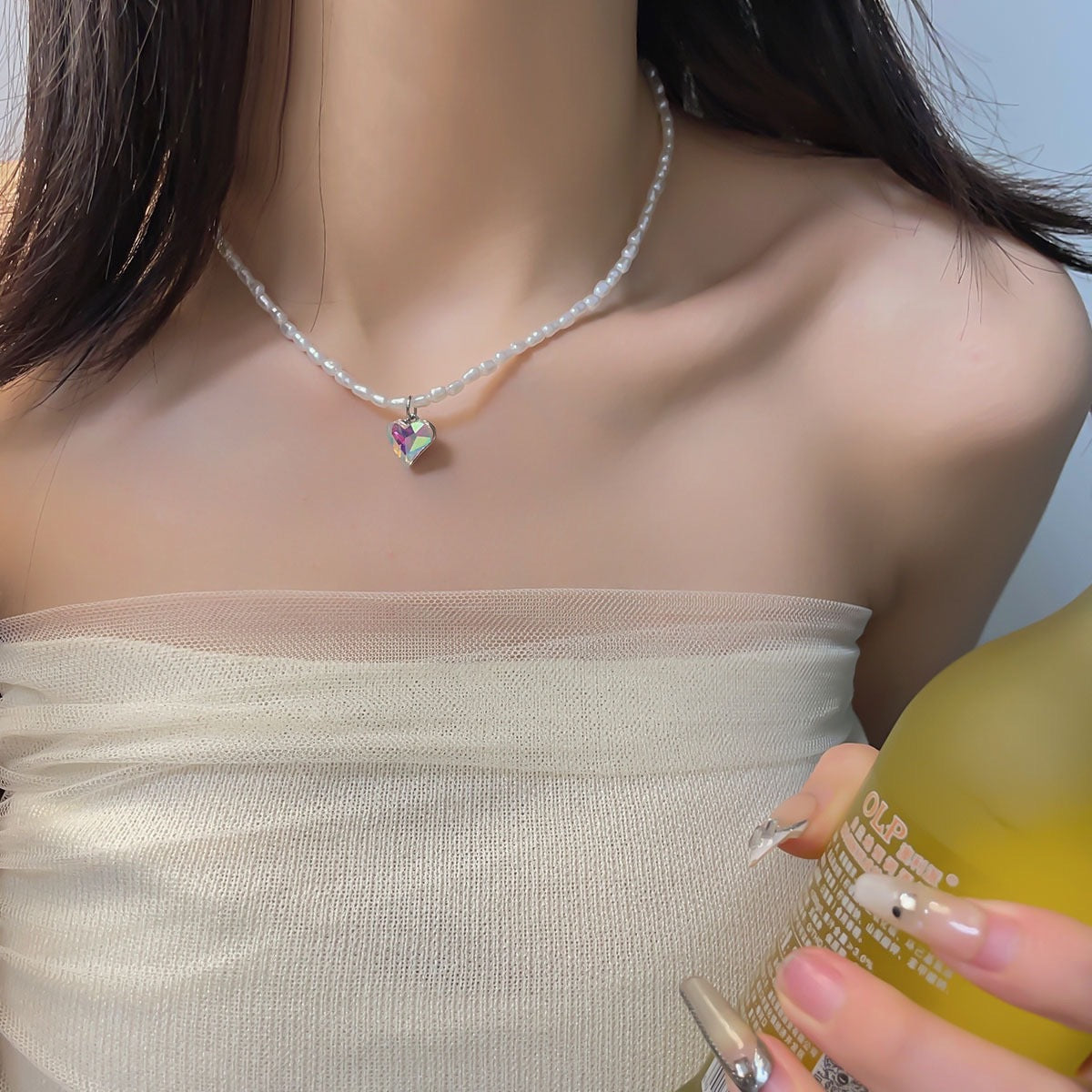 Women's Pearl High-grade Temperament Wild Sweater Chain Necklaces