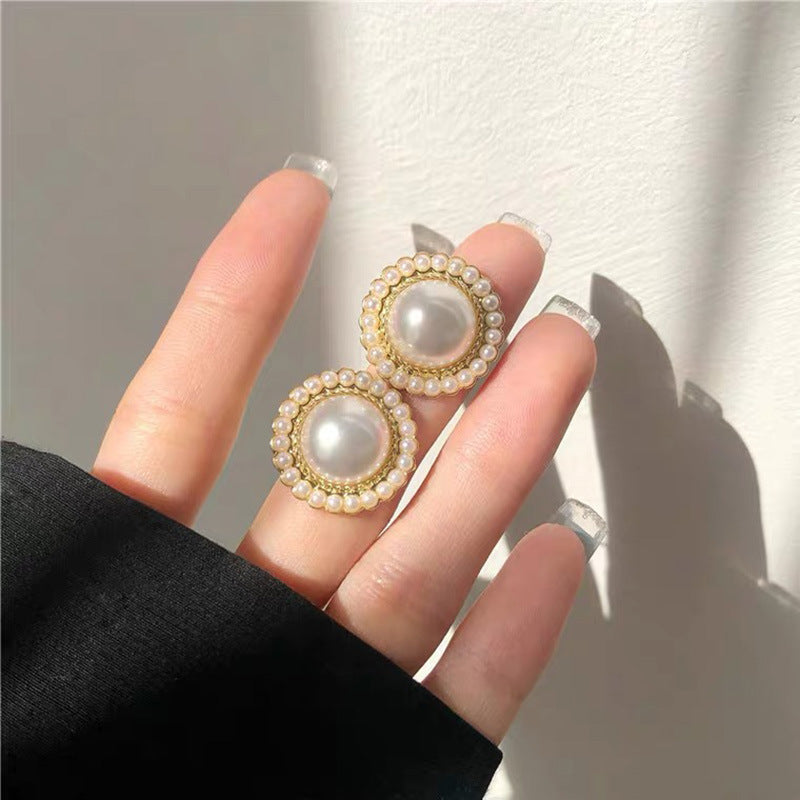 Women's Sier Pin Korean Style High Sense Special Earrings