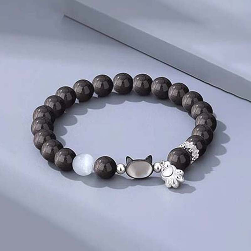 Couple Fashion Cat Head Magnetic Cat's Paw Bracelet