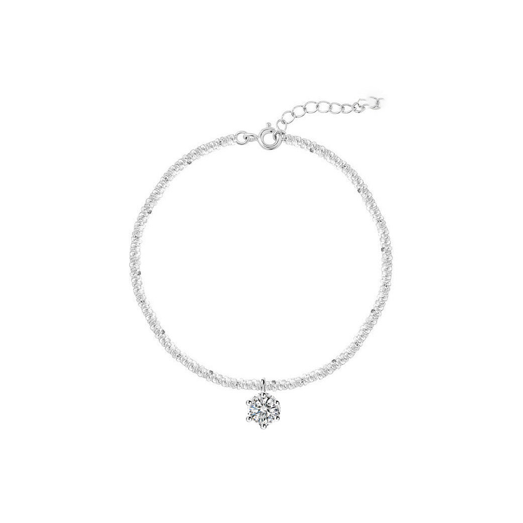 Green Zircon Light Luxury Clavicle Chain Necklaces