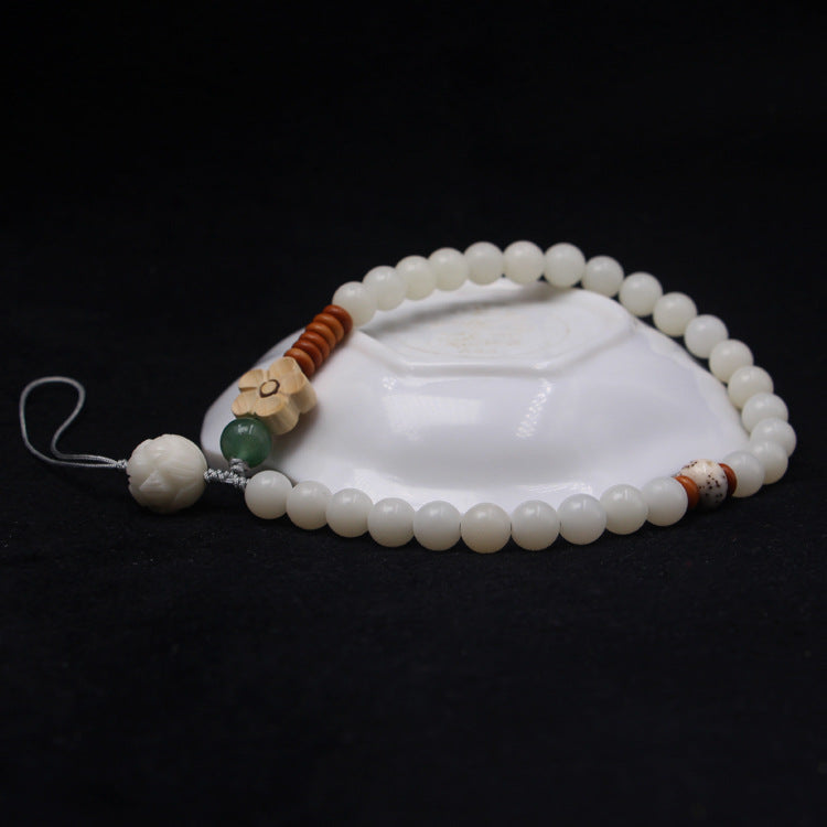 Bodhi Root Beads Double Single Boxwood Bracelet