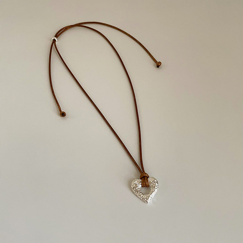 Leather String Female Niche High Sense Simple Temperamental Necklaces