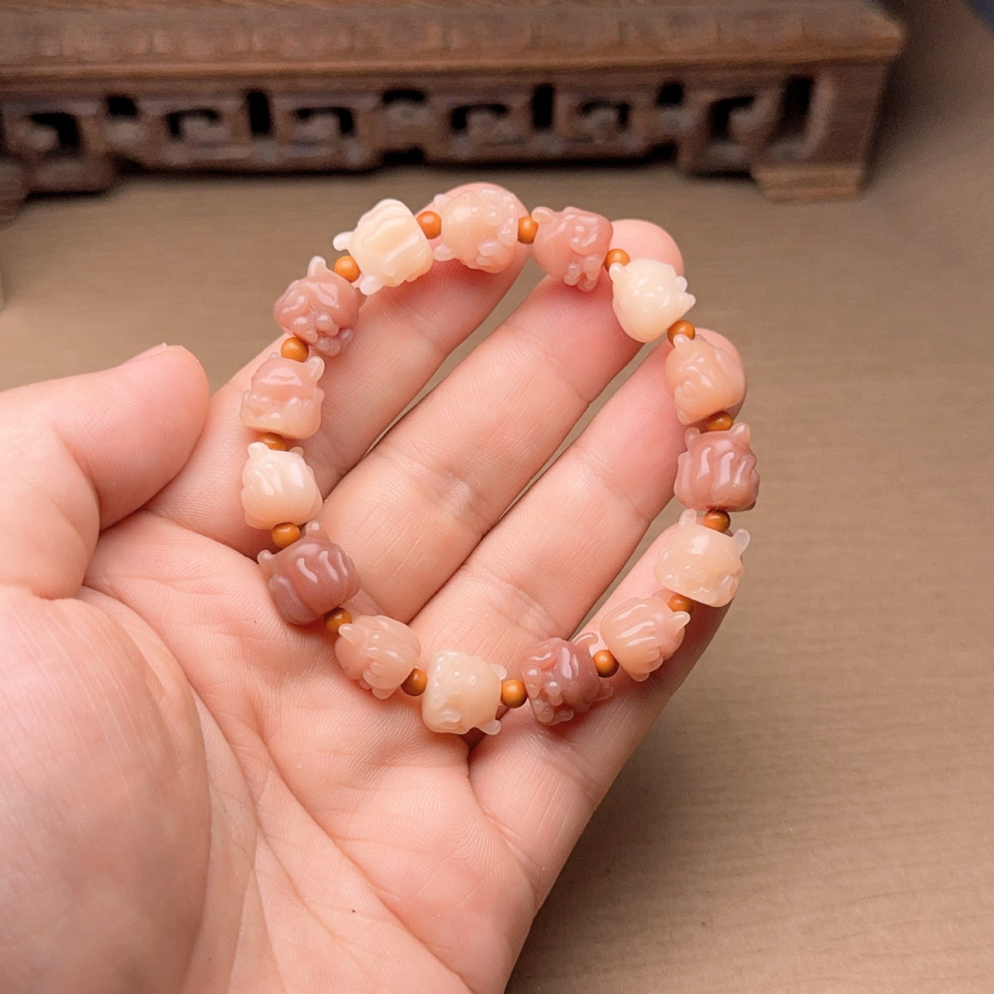 Women's & Men's Jade Bodhi Root Single Circle Prayer Beads Pliable Temperament Crafts Bracelets