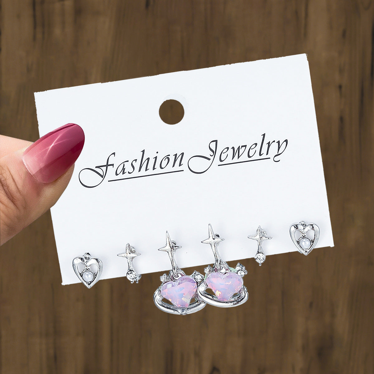 Clip Fresh Sweet Metal Alloy Suit Earrings