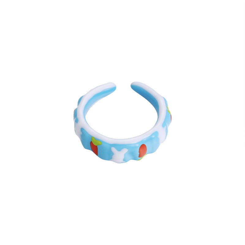 Female Affordable Luxury Style High-grade Drop Oil Rings
