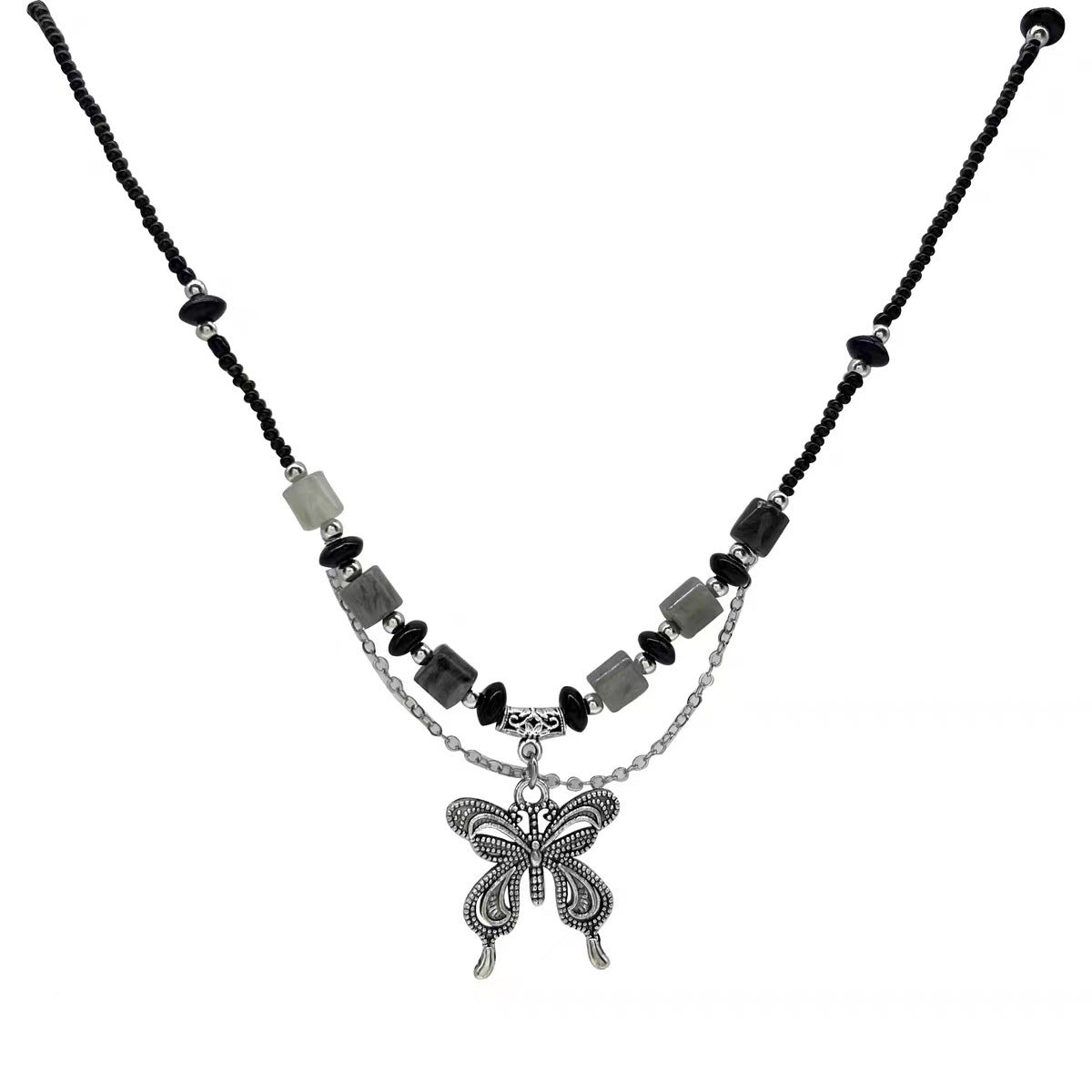 Women's Beaded For Design High-grade Butterfly Clavicle Necklaces