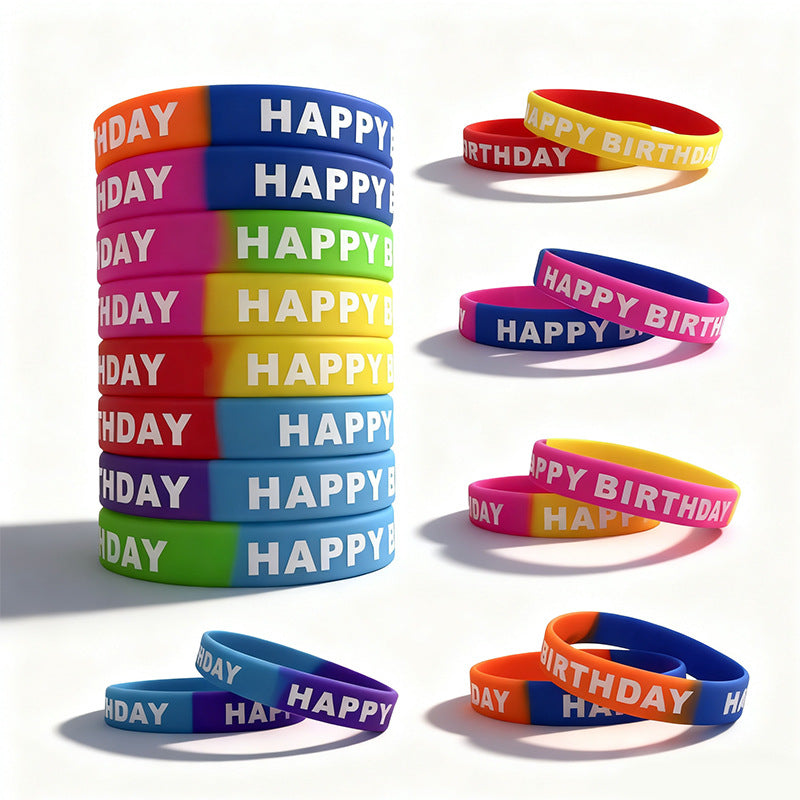 Inspirational Silicone Easter Hand Clover Sports Rubber Wrist Rings