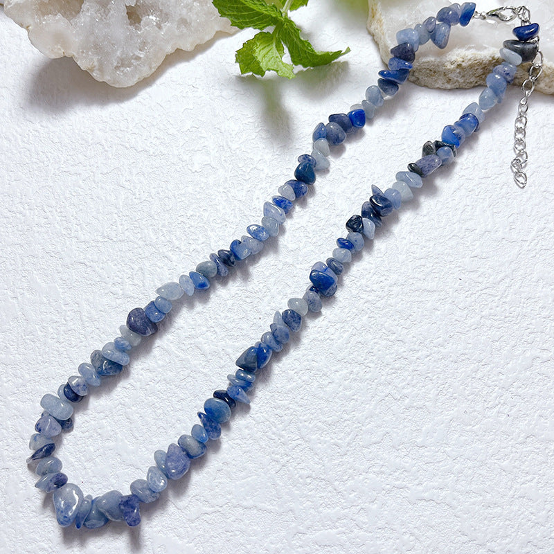 Gravel Style Neck Chain Bohemian Agate Necklaces