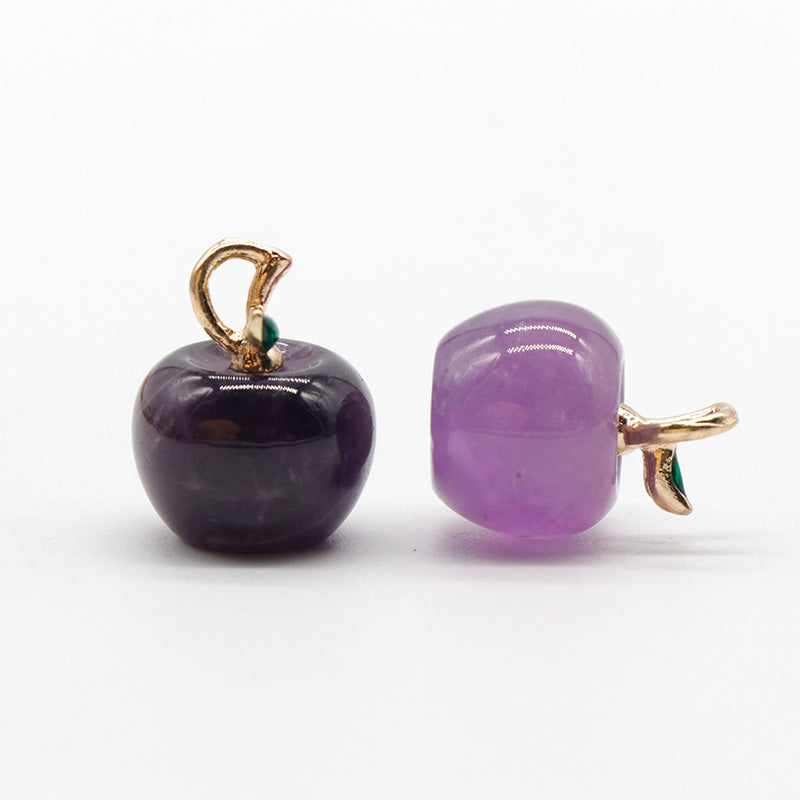 Stone Crystal Agate Amethyst Pink Little Pendants