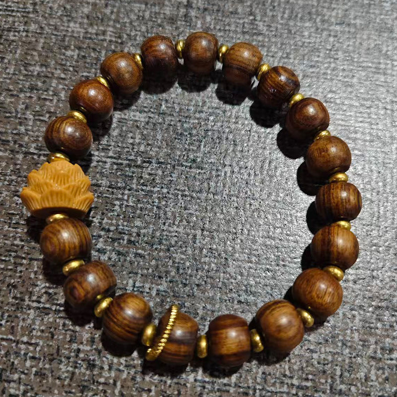 Women's & Men's Wooden Beaded Small Specifications Rosary Decorative Bracelet
