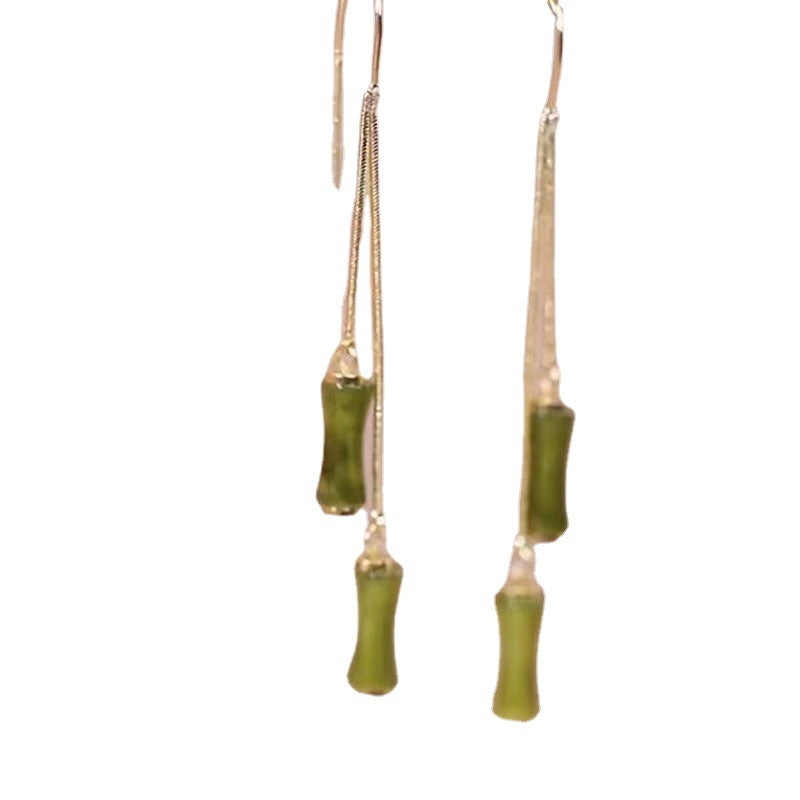 Women's Unique Design Exquisite Bamboo Simple Eardrops Rings