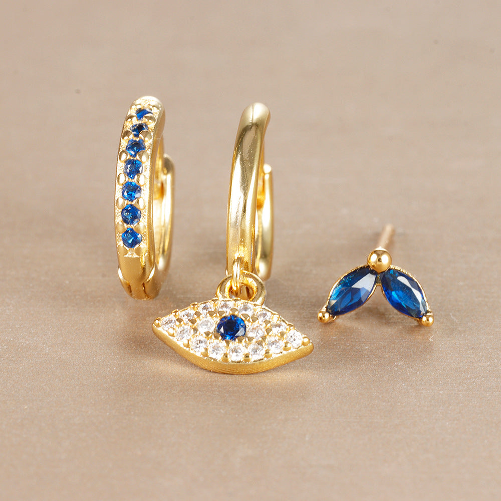 Elegant Generous Fashion Suit Evil Eyes Earrings