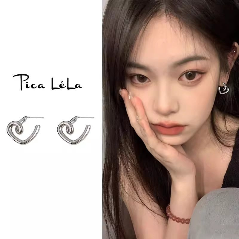 Women's High Sense Niche Temperament Retro Sier Earrings
