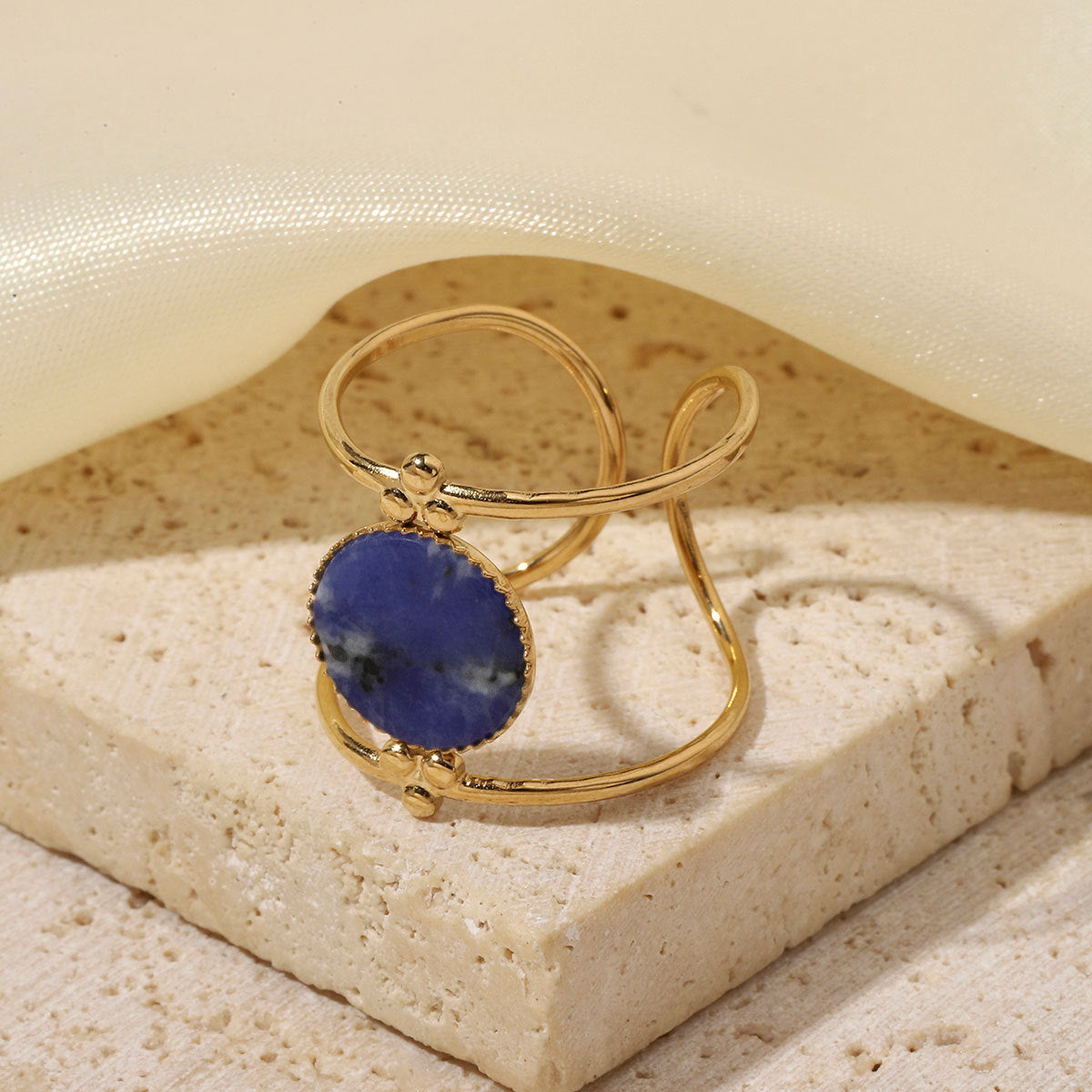 Women's Natural Stone Minimalist Light Luxury Red Rings