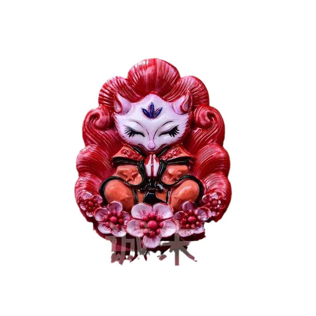 Women's & Men's Zodiac Nine Tail Fox Painted Life Pendants