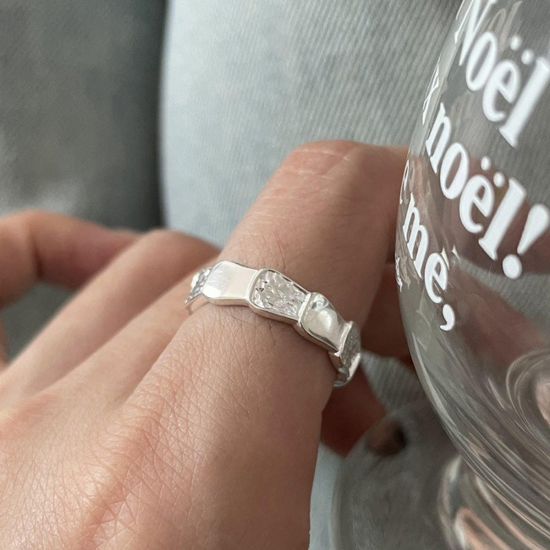 Women's Sier Simple Light Luxury High-grade Index Finger Open Rings