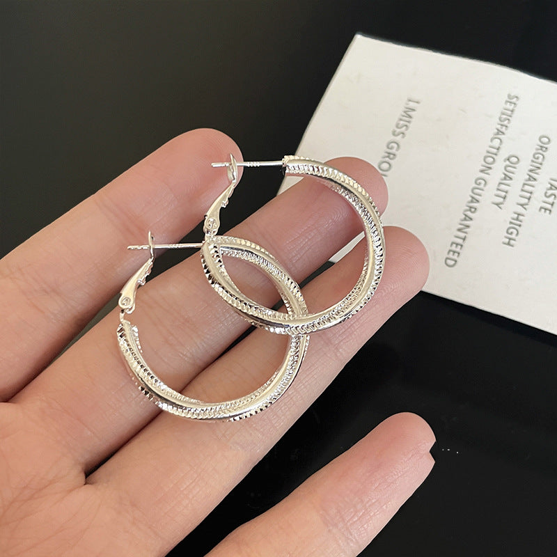 Women's Wind Irregular Twisted Ear Unique High Sense Earrings
