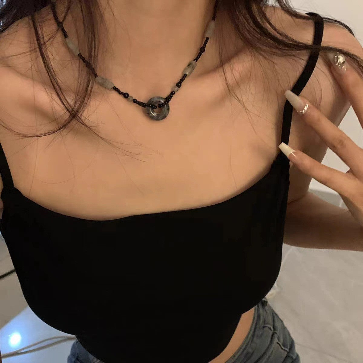 Women's Beaded For Design High-grade Butterfly Clavicle Necklaces
