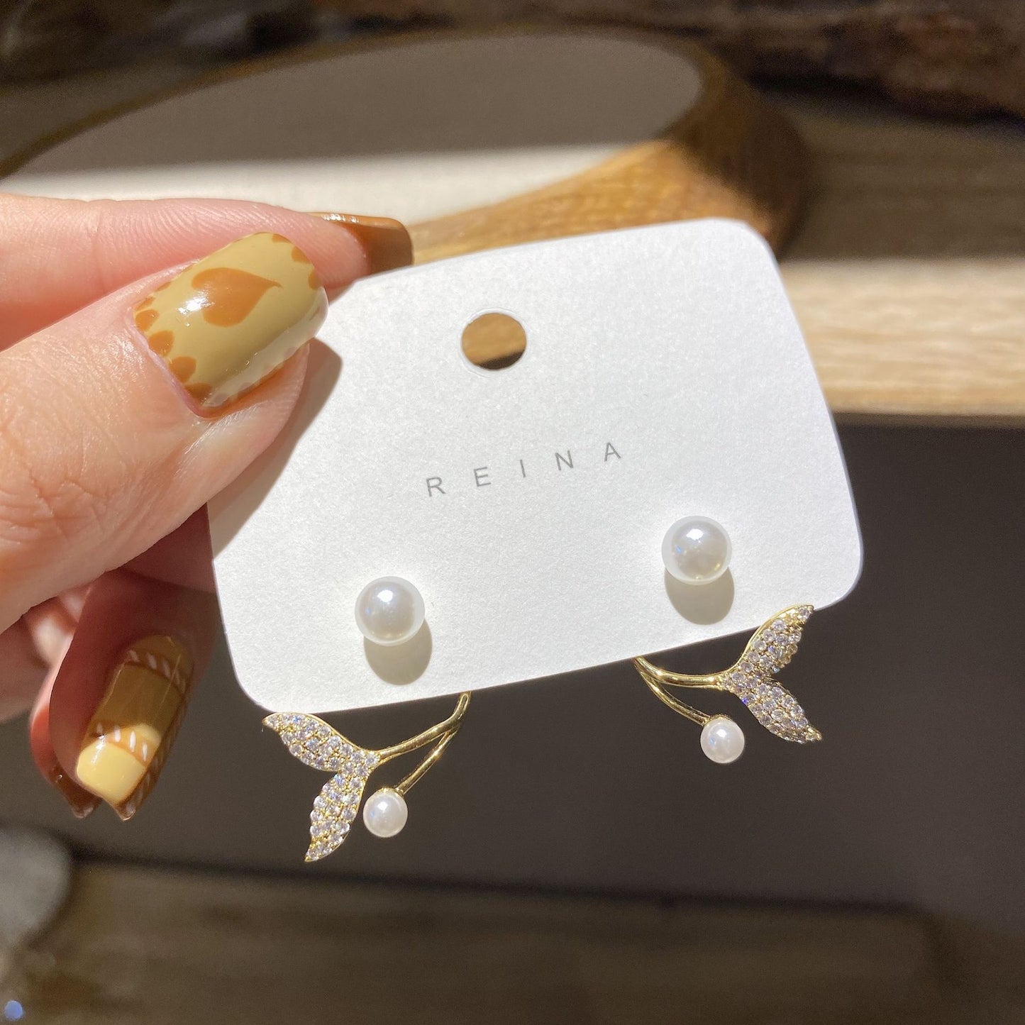 Women's Sier Pin Korean Style High Sense Special Earrings