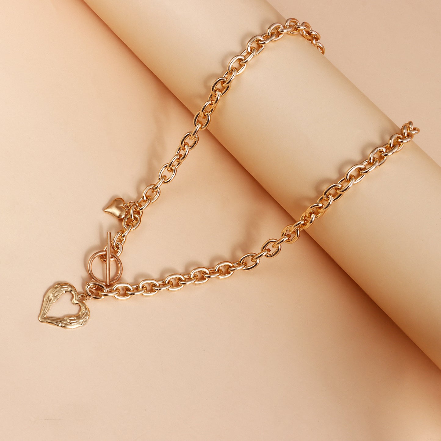 Ornament Cold Style Elegant Thick Aluminum Zipper Necklaces